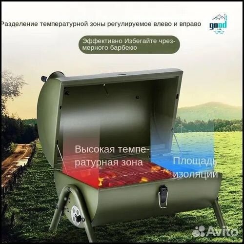 Гриль угольный для барбекю