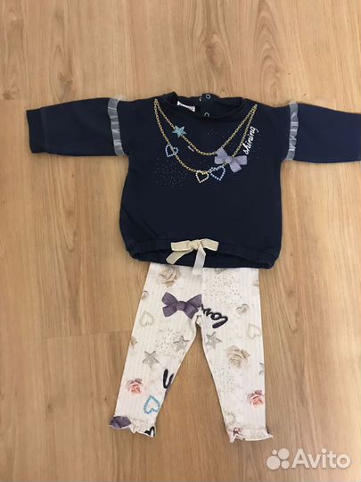 Пакет фирменной одежды для девочки 68-74