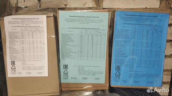 Индивидуальный рацион питания (ирп)