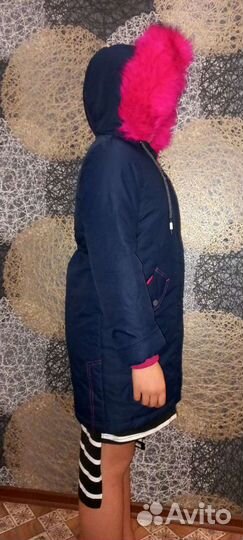 Парка для девочки 134 140 размер