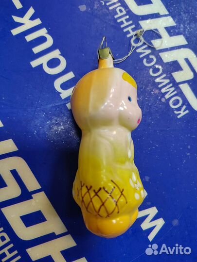 Ёлочная игрушка СССР. красная шапочка