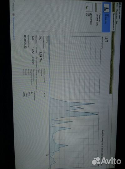 Материнская плата с процессором