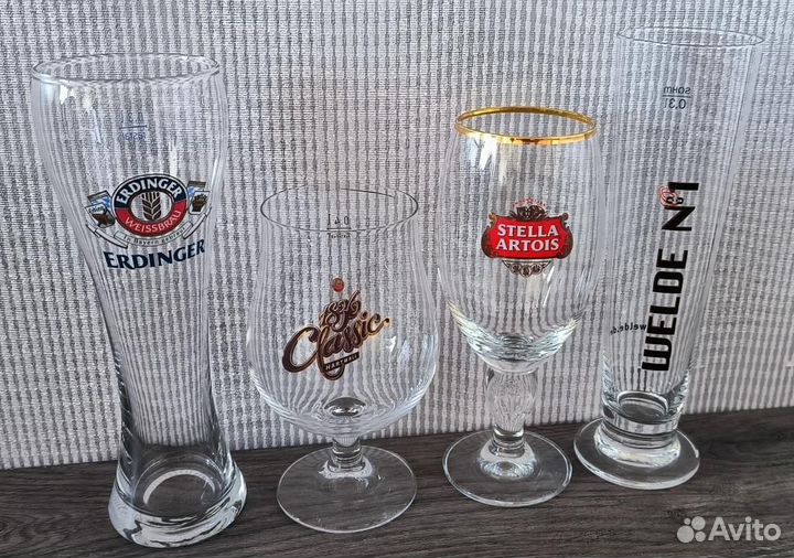 Пивные бокалы импортные коллекция