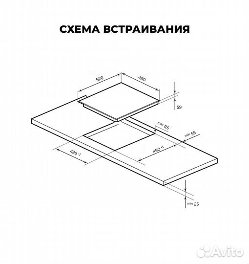 Электрическая варочная панель LEX EVI 431A BL