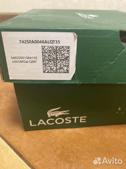 Кроссовки lacoste женские оригинал