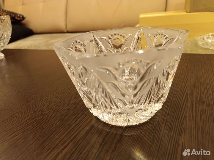 Хрустальный салатник, ёмкость, ваза