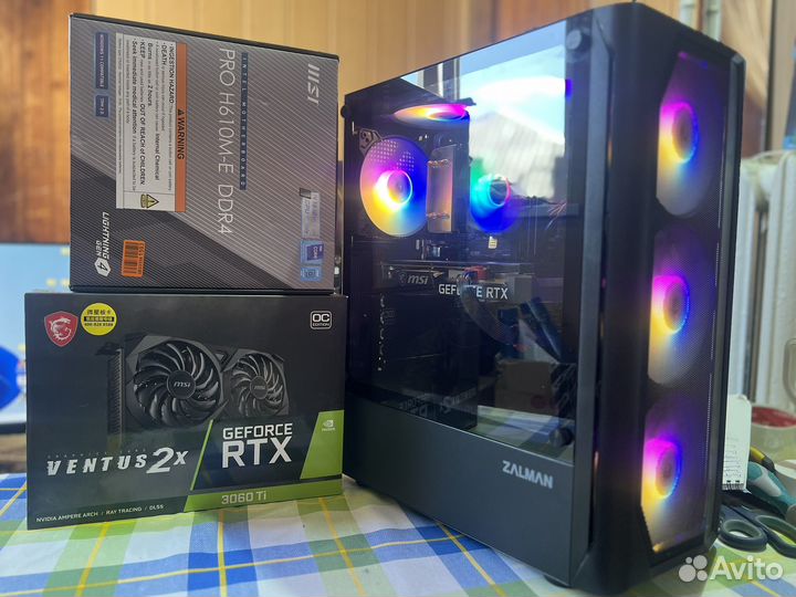 Игровой компьютер RTX3060ti / i5 12400f