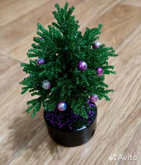 Дерево из бисера. Ель