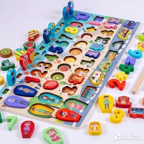 Развивающие деревянные игрушки монтессори