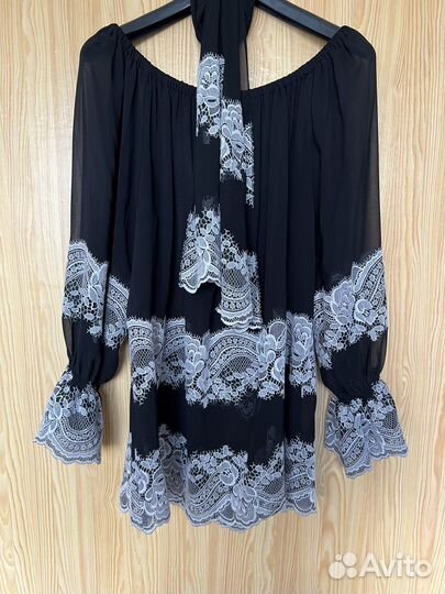Блузка шифоновая с вышивкой