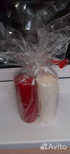 Свечи, набор из трех больших свечей