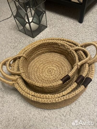 Декоративные пподносы из джута