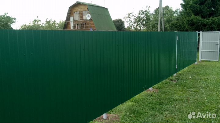 Заборы из профнастила в Бронницах