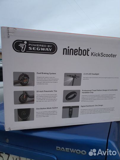 Электросамокат Ninebot KickScooter f40a новый