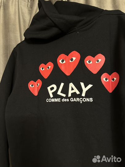 Зип худи толстовка play comme des garcons