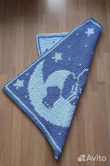 Детский плед ручной работы из Alize puffy more