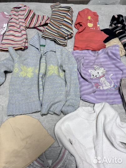 Большой пакет одежды для девочки