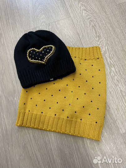 Комплект шапка и снуд для девочки Lerede