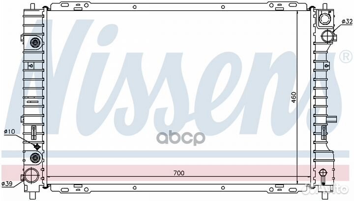 NS62003 радиатор системы охлаждения Ford Maver