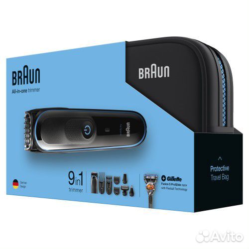Машинка для стрижки Braun + Бритва Gillette Fusion