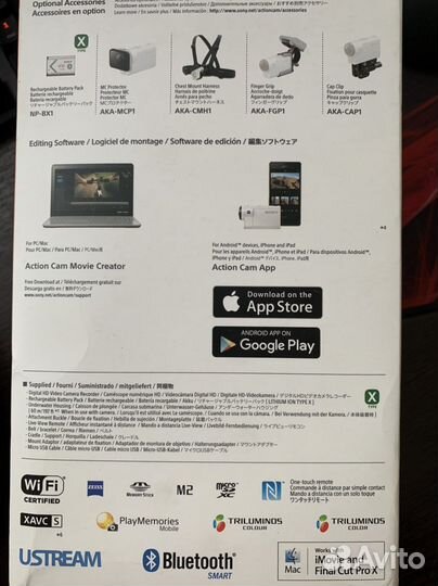 Экшн камера sony HDR-AS300R