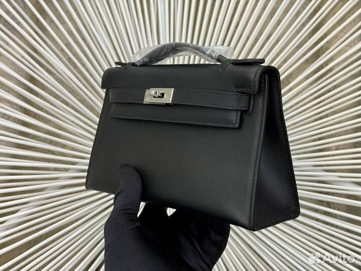 Сумка Hermes Kelly pochette 22 Swift Black