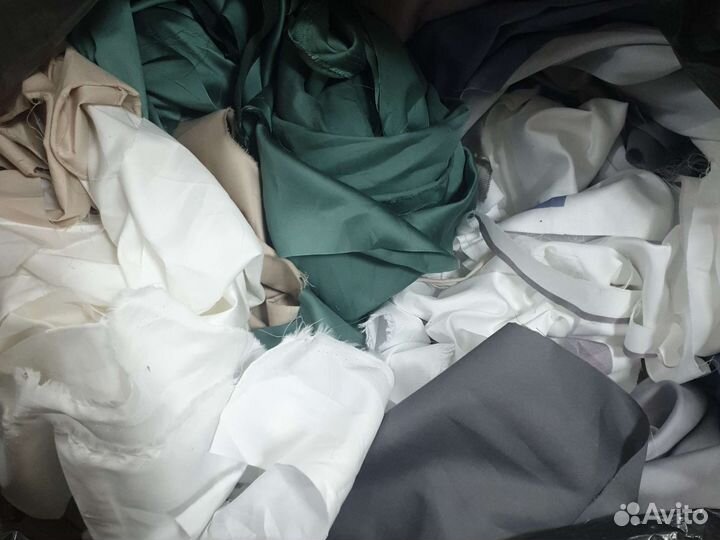 Обрезки ткани хлопок (бязь, сатин, тенсель)