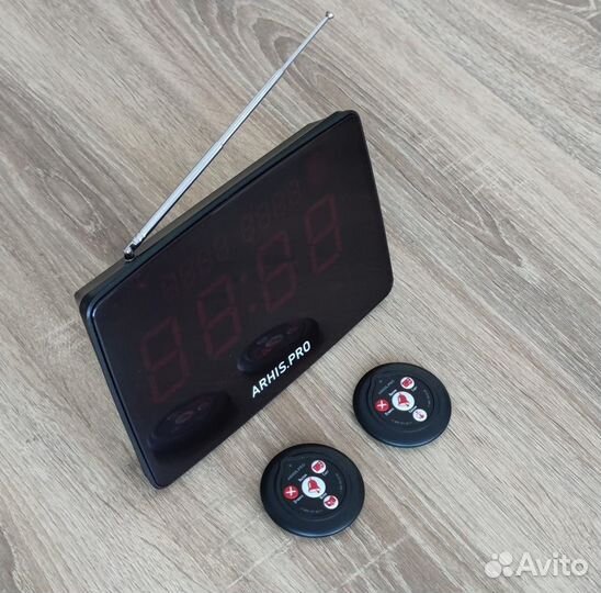 Кнопка вызова официанта Слим табло Инфо русское