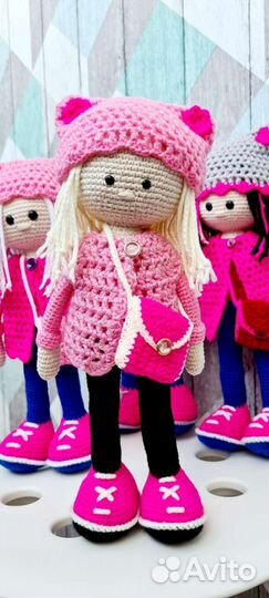 Интерьерная кукла Вязаная игрушка