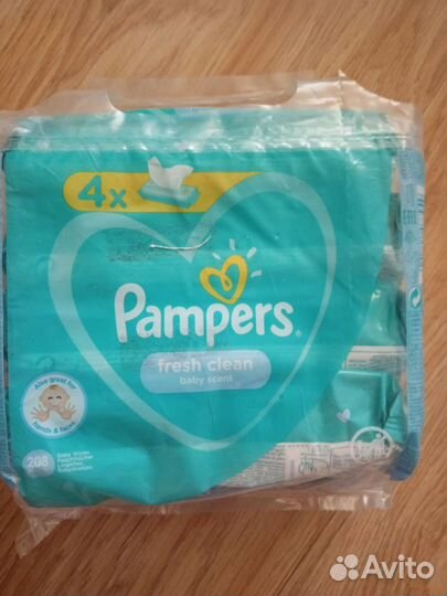 Влажные салфетки для новорождённых 208 штук