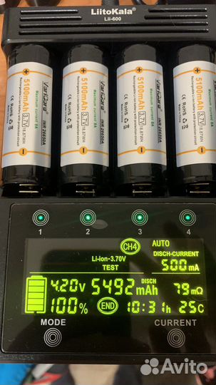 Аккумулятор 18650 26650 Liitokala