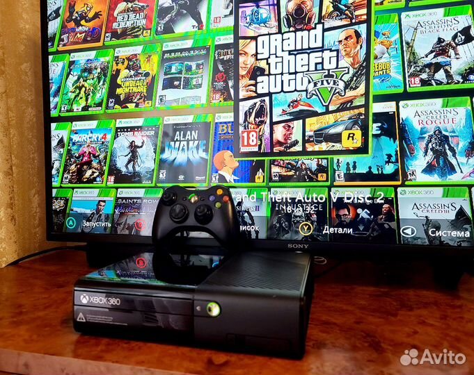 Xbox 360 E 250 gb Фрибут + куча игр