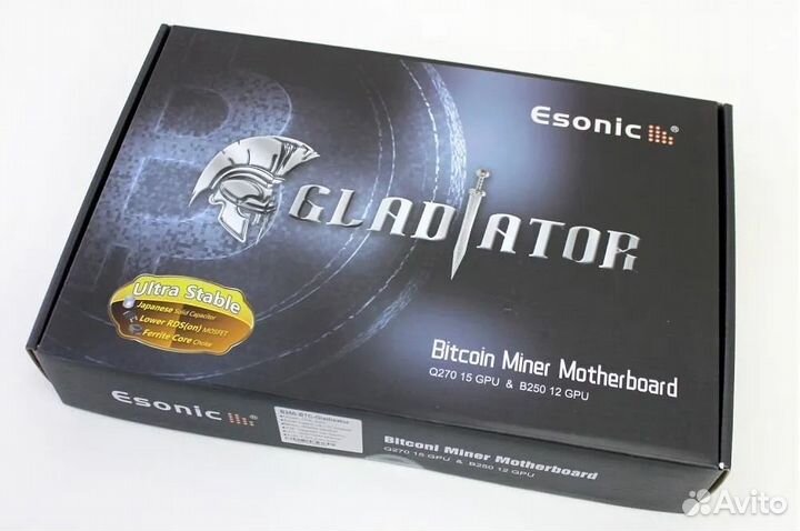 Esonic b250 btc gladiator (комплектом) рабочий