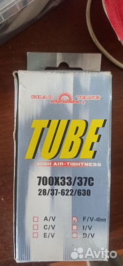 Камера для велосипеда 700x33/37c, 28 дюймов