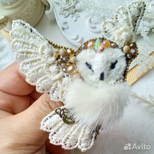 Брошь ручной работы