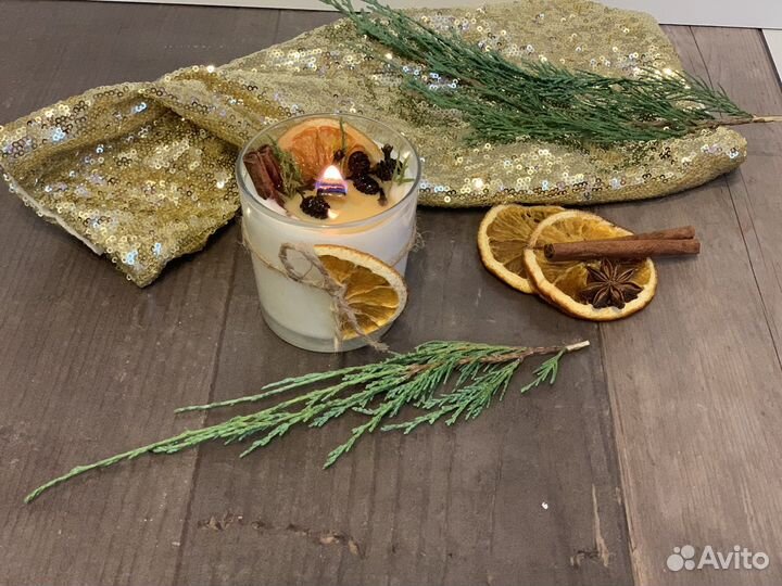 Свечи новогодние в праздничной упаковке