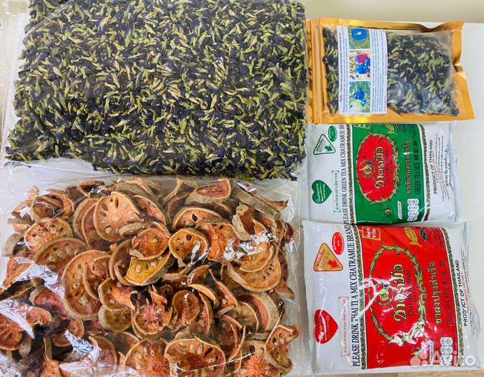 Тайский чай (изумрудный, оранжевый, синий, матум)