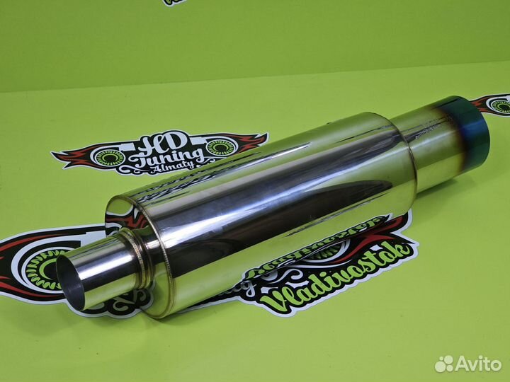 Бочка выхлопная прямоточная HKS Hi-Power style 63м