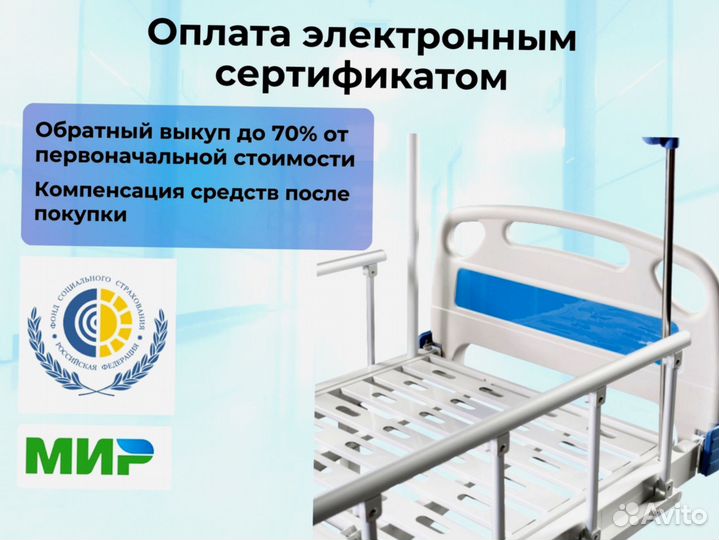 Медицинская кровать функциональная