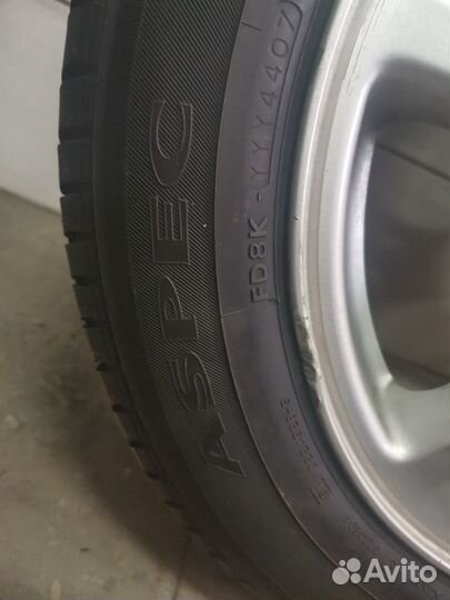 Литой диск r 16 subaru с покрышкой