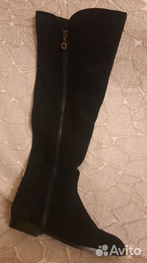 Сапоги женские зимние натуральная замша