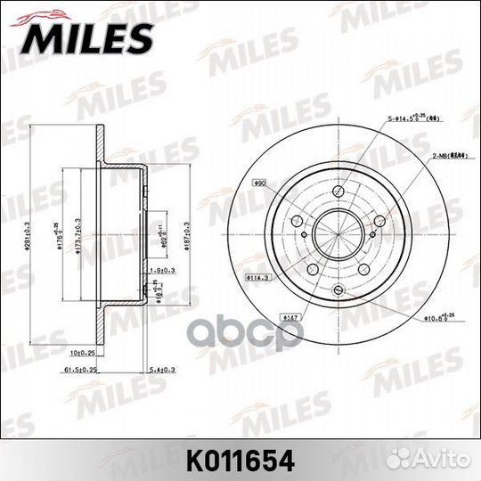 Диск тормозной toyota mark/chaser/cressida/cres