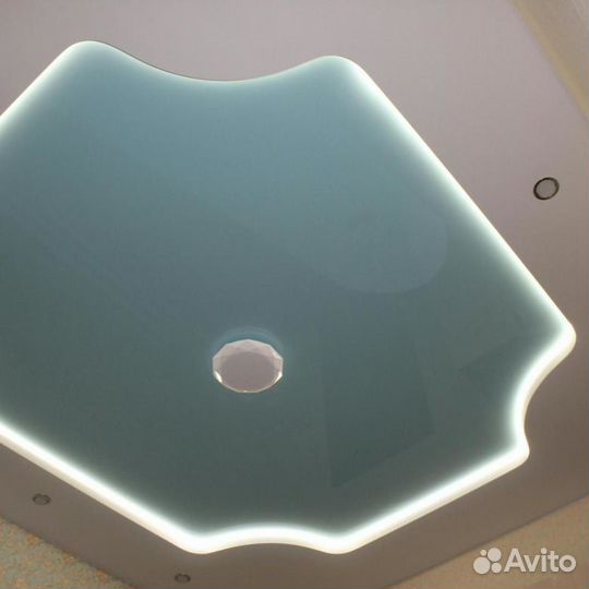 Натяжные потолки двухуровневые