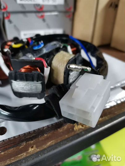 Статор генератора в сборе для мопеда Альфа/Дельта