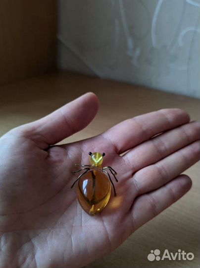 Брошь жук СССР