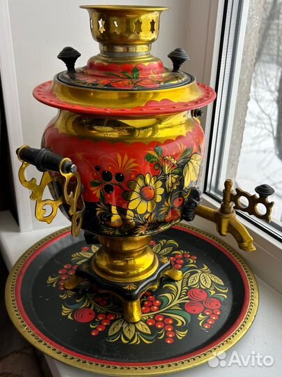 Самовар электрический расписной СССР