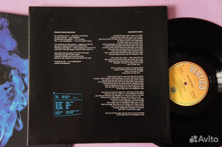 Dire Straits - Love Over Gold UK-82-LP Англия