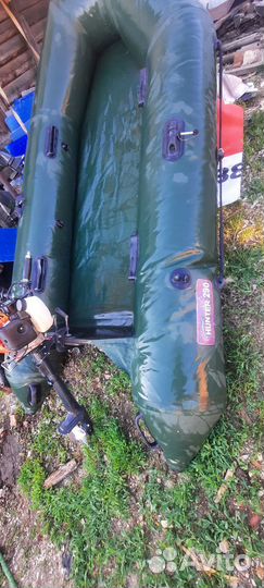 Надувная лодка пвх бу с мотором