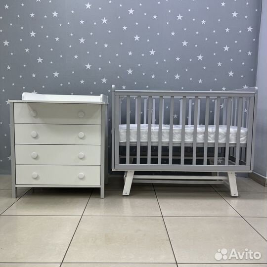 Детская кроватка и комод Ecco