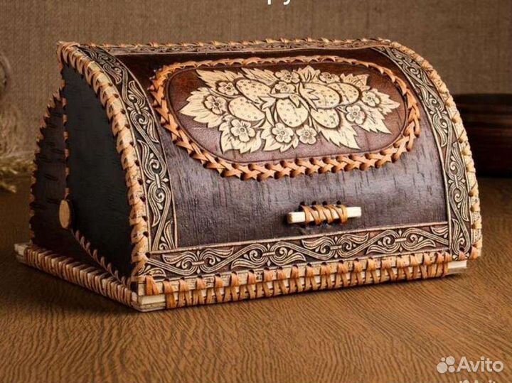 Сувениры и посуда из бересты